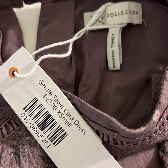 G F Collection NWT Gentle Fawn Cara Dress Dusty Purple size Xtra Small - Picture 7 of 11